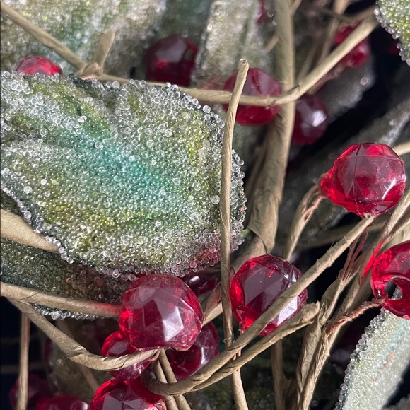 Target 9’ Holiday Garland with Red acrylic berries and green frosted leaves - Picture 5 of 5